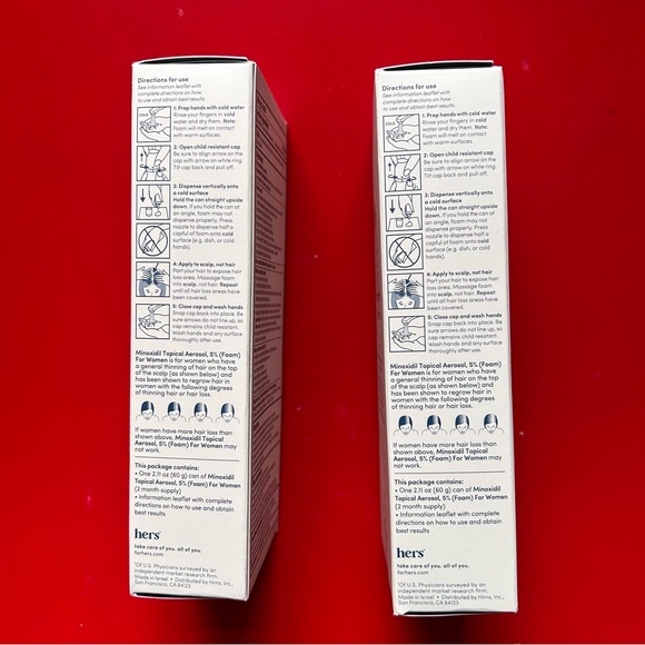 Hers Minoxidil Hair Regrowth Treatment for Women - Foam - Picture 8 of 9